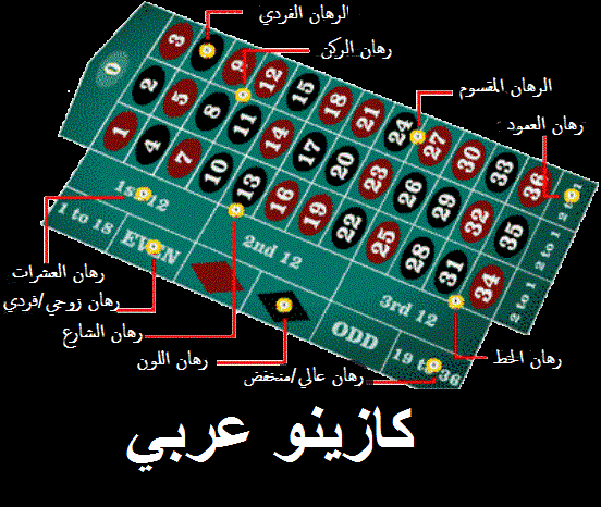 شرح انواع مراهنات الروليت